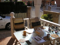 Tiled Front Patio